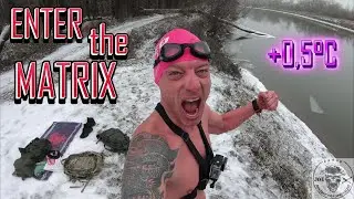 MARCH WINTER RIVER CROSSING TO SLOVAKIA AT 0,5°C WATER TEMP - ICE SWIM TRAINING - ENTER THE MATRIX