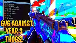 BO3 6V6 AGAINST YEAR 3 THUGS THAT DASHBOARD ! THEY REALLY MADE ME WHIP OUT A AR TO GET STREAKS !!
