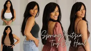 ARITZIA SPRING 2021 TRY-ON HAUL | SYNTHIA MAKEUP