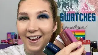 Halsey about face EYE & LIP SWATCHES