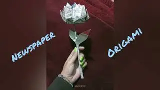 DIY Newspaper flower 🌹// How to make newspaper rose // @SonyCreation