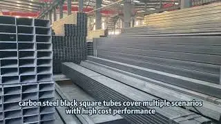 The factory has carbon steel black square tubes in stock, welcome to consult