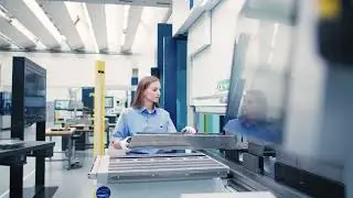 TRUMPF Smart Factory: Smart Material Flow &ndash; Transporting oversized parts