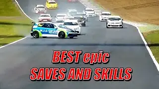 MOTORSPORT BEST epic SAVES AND SKILLS near CRASH