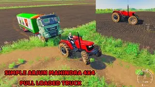 FS 19 ARJUN MAHINDRA 4X4 SIMPLE LOOK AND PULL FULL LOADED TRUCK