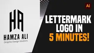 Create Lettermark Logo Design in 5 Minutes [Adobe Illustrator Tutorial]