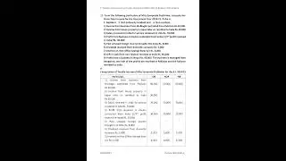 5th Sem 10 Marks Income Tax Law and Practice -1 Q.P Solutions B.com 2024-25 | BNU |  @Narendra.V_ ​