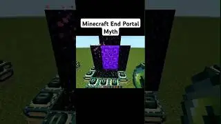 Testing Minecraft end portal myths #youtube #shorts #minecraft #myths #minecraftlogic #trending #new