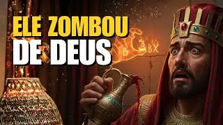 Ele usou as ta&ccedil;as de Deus para beber vinho    e uma M&atilde;o apareceu