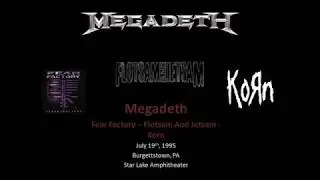 Megadeth Burgettstown 7-19-95 Star Lake Amphitheater Full Set