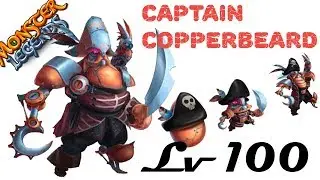 Captain Copperbeard 1-100 Monster Legends Легендарный монстр метала.