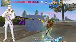 ONLY HEADSHOT 10 KILL ☠️ || BR RANK || FREE FIRE 🔥 ||