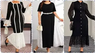 Elegant Plus Size Evening Dresses 2026 | Black & White Collection