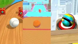 Sky Ball Jump VS Candy Ball Run VS Going Balls Gameplay Walkthroungh Android ios Lv97