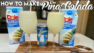 How to make pi&ntilde;a colada | Easy virgin pi&ntilde;a colada recipe | the best froze pi&ntilde;a colada | pi&ntilde;a colada