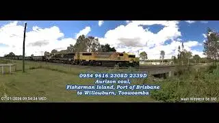 07 Wednesday January 2026,  Main Western Line Sth Qld Au, Brisbane  west Charlieville, Thallon