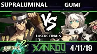 F@X 297 GGXRD2 - Supraluminal (Johnny)  Vs. GUMI (Elphelt) - Guilty Gear XRD Rev 2 Losers Finals