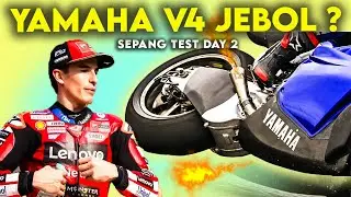 YAMAHA V4 JEBOL ?? 😱 MARQUEZ KECAPEKAN ?…HONDA GILAA 🔥 MotoGP Sepang Test Day 2