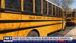 Northern Virginia city tests its first all-electric school buses | FOX 5 DC