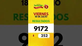 RESULTADO LOTERIA 18 DE JULIO DE 2025 | LOTER&Iacute;A SANTANDER | LOTER&Iacute;A MEDELL&Iacute;N | LOTERIA RISARALDA