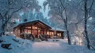 Severe Winter Blizzard at Night ❄️ | Powerful Icy Wind Ambience for Deep Calm and Quiet Mind
