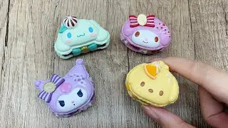 Sanrio Characters Kawaii Tea Room Mini Sercert Figure & Macaron Full Set Unboxing