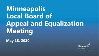 May 18, 2020 Local Board of Appeal and Equalization - Afternoon