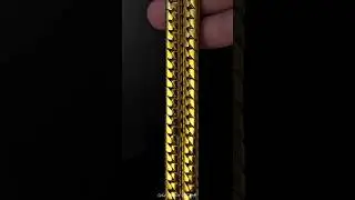Pure 999 Gold Cuban Necklace | Custom Made 🔥 #goldprocessing #goldjewelry #shorts #trending