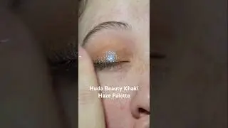HudaBeauty Khaki Haze Palette #khakihaze #hudabeauty #eyeshadowtutorial #easymakeup #simpleeyeshadow