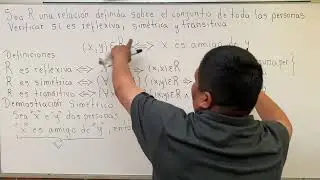Relación reflexiva, simétrica y transitiva
