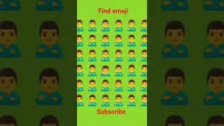 Find odd one out emoji #emojishorts #findtheemojichallenge #emojyfind