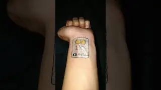 Silver play button #tattoo #art