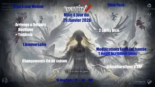 Identity V - Mise &agrave; jour du 29 Janvier 2026