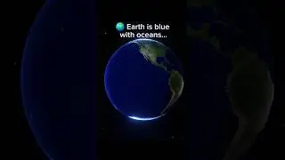 🌍 Earth vs Neptune: Same Blue, Different Reason! 💙