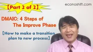 DMAIC: 4 Steps of the Improve Phase - 2 of 2【How to make a transition plan】(Lean Six Sigma)