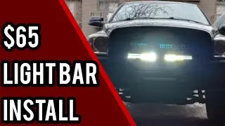 Installing the AutoSaver 88 Budget Light Bar with the MicTuning 40 amp harness. $65 Total Cost!