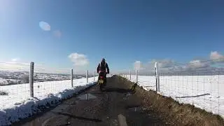 TET in the Snow.. Minn End Lane - Bosley Cheshire - Lovely day riding in the snow.