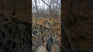 Deer Hunting Burlap ground-blind