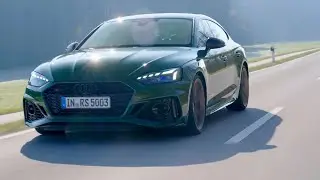 Audi RS5 Sportback Sonoma Green Acceleration 0-100 Kph Driving