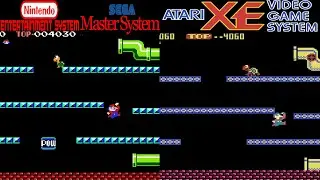 All NES & Master System Vs Atari XEGS Games Compared Side By Side