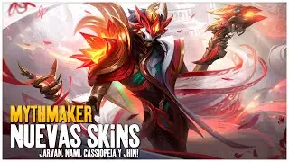 &iexcl;NUEVAS SKINS MYTHMAKER: JARVAN, NAMI, JHIN LEGENDARIA + CASSIOPEIA PRESTIGIOSA + SPLASH ARTS! | LOL