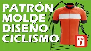 Patrón de diseño gratuito para camisetas de ciclismo personalizadas