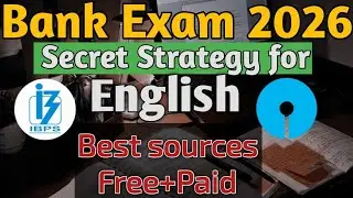 English Secret Strategy✅For SBI/IBPS PO 2026 | All Sources | Basic to Advance #english  #ibpspo2026