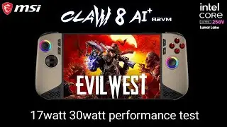 Evil West - MSI Claw 8 - performance test gameplay