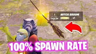 Where to Find MYTHIC Witch Broom in fortnite Chapter 4 Season 4 - Witch Broom locations