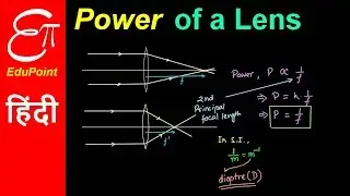 Power of a Lens and its Unit Dioptre | explained in HINDI