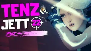 TENZ vs COREY | 22 ELIMS JETT GAMEPLAY ON ASCENT - VALORANT