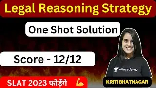 🔴SLAT 2023 : Complete Strategy to score 12/12 in Legal Reasoning | SLAT 2023 | Unacademy CLAT #slat
