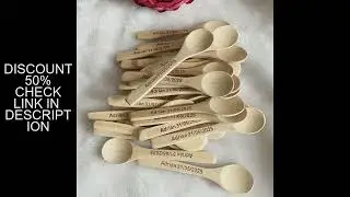 Personalise Wooden Spoon Honey Coffee Teaspoon Customized Kitchen Cooking Spoons Wedding Party Gift