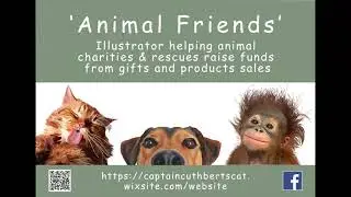 Animal Friends Illustrator helping animal charities to raise funds from gifts and product sales